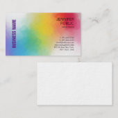 Aangepaste Sjabloon kleurrijke moderne professione Visitekaartje (Voorkant / Achterkant)