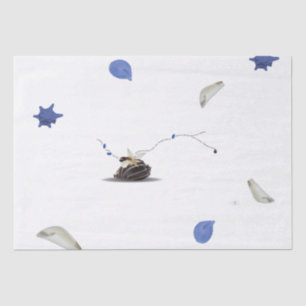 Aangepaste Sjabloon kustzeescheepvaartminimalistis Tissuepapier