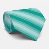 Aangepaste Sjabloon Modern Elegant Blauwgroen Blau Stropdas (Opgerold)