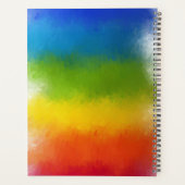 Aangepaste Sjabloon modern elegant kleurig script Planner (Achterkant)