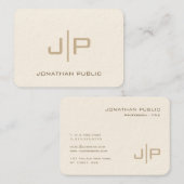 Aangepaste Sjabloon Monogram Mighty Size Luxury Cr Visitekaartje (Voorkant / Achterkant)