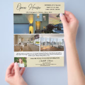 Aangepaste Sjabloon onroerend goed Open House Flyer (Hand)