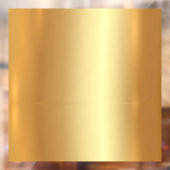 Aangepaste Sjabloon QR Code Logo Tekst Faux Gold B Raamsticker (Vel 2)