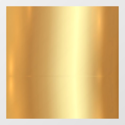 Aangepaste Sjabloon QR Code Logo Tekst Faux Gold B Raamsticker (Vel)