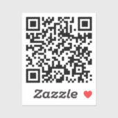 Aangepaste Sjabloon QR-code Sticker (Vel)