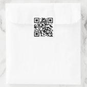 Aangepaste Sjabloon QR-code Vierkante Sticker (Tas)