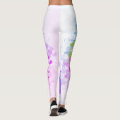 Aangepaste Sjabloon roze rode blauwe gele groene k Leggings (Achterkant)
