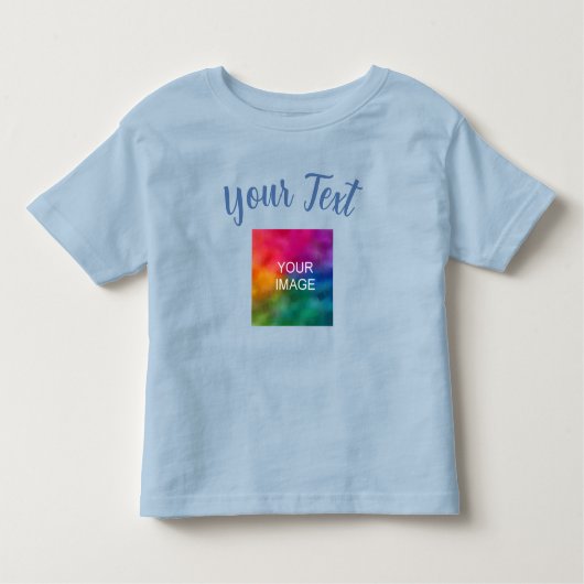 Aangepaste Sjabloon Upload Afbeelding Tekst toevoe Kinder Shirts (Voorkant)