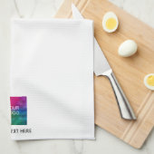 Aangepaste Sjabloon Upload uw zakelijke Logo-tekst Theedoek (Quarter Fold)