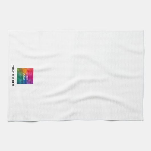 Aangepaste Sjabloon Upload uw zakelijke Logo-tekst Theedoek (Horizontaal)