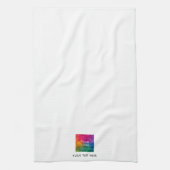 Aangepaste Sjabloon Upload uw zakelijke Logo-tekst Theedoek (Verticaal)