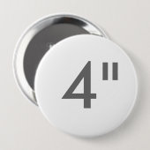 Aangepaste Sjabloon van 4-inch grote ronde Button (Voorkant /achterkant)