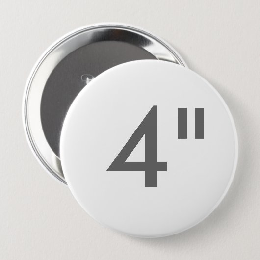 Aangepaste Sjabloon van 4-inch grote ronde Button (Voorkant /achterkant)