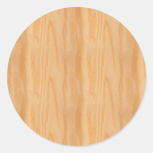 Aangepaste Sjabloon van hout blanco Trendy Elegant Ronde Sticker