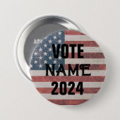 AANGEPASTE SJABLOON VERKIEZINGSCAMPAGNE BUTTONNEN RONDE BUTTON 7,6 CM (Voorkant /achterkant)