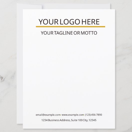 Aangepaste sjabloon voor bedrijfsbriefpapier (Voorkant)