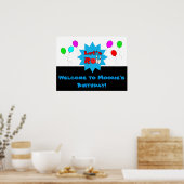 Aangepaste Sjabloon voor Bowling-Poster Poster (Keuken)