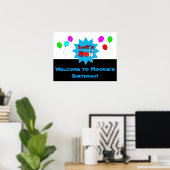 Aangepaste Sjabloon voor Bowling-Poster Poster (Thuiskantoor)