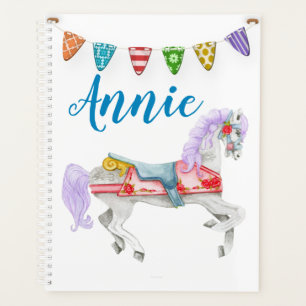 Aangepaste Sjabloon voor carrouselpaarden Planner