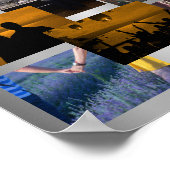 Aangepaste Sjabloon voor fotocollage voor acht fot Poster (Hoek)