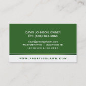 Aangepaste Sjabloon voor groene en witte zorg Visitekaartje (Achterkant)