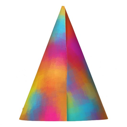 Aangepaste Sjabloon voor kleurrijke ontwerp voor f Feesthoedjes (Achterkant)