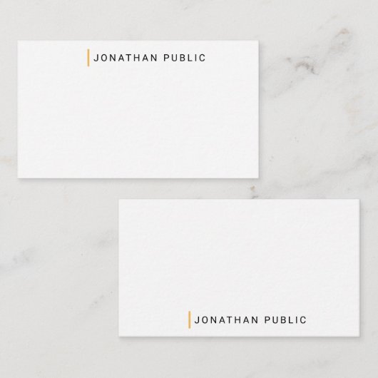 Aangepaste Sjabloon voor minimalistisch monogram o (Voorkant / Achterkant)