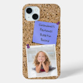 Aangepaste Sjabloon voor Paarse notitie Case-Mate iPhone Case (Achterkant)