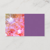 aangepaste sjabloon voor visitekaartjes bloem voor (Achterkant)