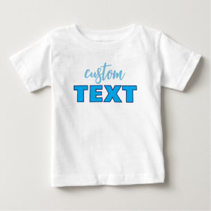 Aangepaste sjabloon wit en blauw voor jongens peut