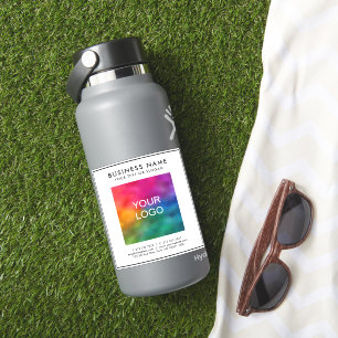 Aangepaste Sjabloon Zakelijke Logo Tekst Wit Klein Sticker