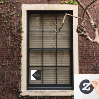 Aangepaste sjabloon zakelijke onderneming maak je raamsticker