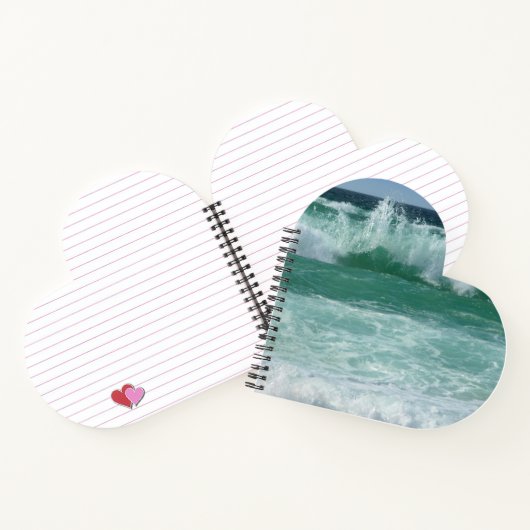 Aangepaste Sjabloon zeebaars Zee-golven zeestrand Notitieboek (Binnen)