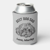 Aangepaste sjiitische Tzu Maltese hond pap aangepa Blikjeskoeler (Blikje Achterkant)