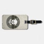 Aangepaste SkaterNAAM Skull Skateboarden Schaats Bagagelabel (Voorkant horizontaal)