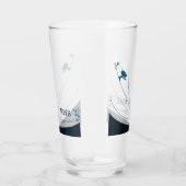 Aangepaste skihut voor monogram initialen glas (Rechts)