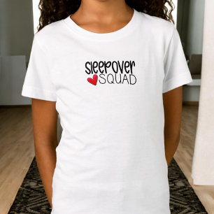 Aangepaste Slaapfeest Team Hart Feest Favor T-shirt