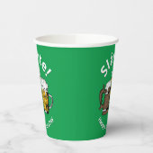 Aangepaste sláinte St Patricks Day Papieren Bekers (Links)
