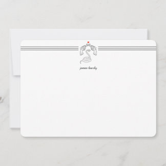 Aangepaste slangen N' Pistolen Briefpapier platte  Notitiekaartje