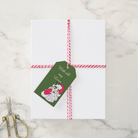 Aangepaste slangerklei met tekst cadeaulabel (Met Touw)