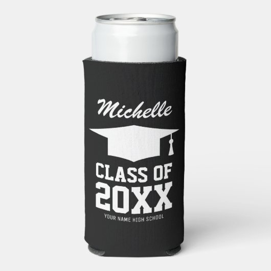 Aangepaste slanke koelboxxen voor 2025 afstudeerfe (Seltzer Achterkant)