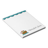 Aangepaste sleepboot notitieblok (Schuin)