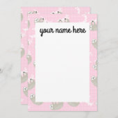 Aangepaste sleufnotiecards bedankkaart (Voorkant / Achterkant)