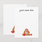 Aangepaste sleufnotiecards notitiekaartje (Voorkant / Achterkant)