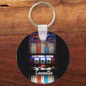 Aangepaste Sleutelhanger Lucky Slot Machine (Voorkant)