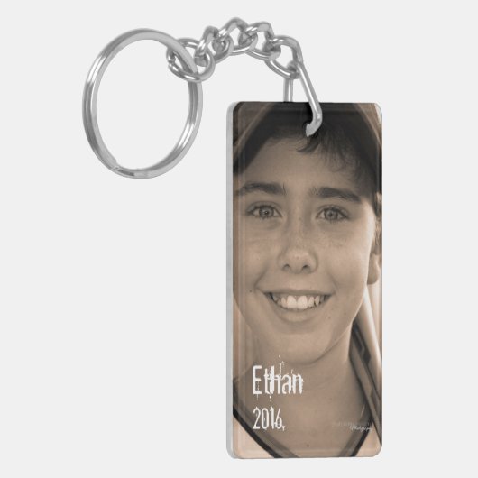 Aangepaste Sleutelhanger met dubbelzijdige foto's (Voorkant Links)
