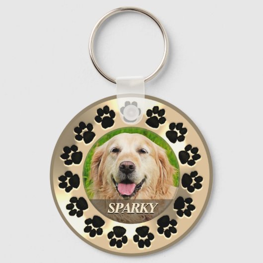 Aangepaste Sleutelhanger Pet Dog (Voorkant)