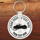 Aangepaste Sleutelhanger Snowmobile pictogram (Voorkant)