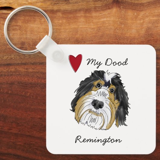 Aangepaste Sleutelhanger van Doodle Lovers (Voorkant)