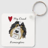 Aangepaste Sleutelhanger van Doodle Lovers (Achterkant)